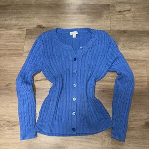 Appleseed's Vibrant Blue Button-Up Cardigan